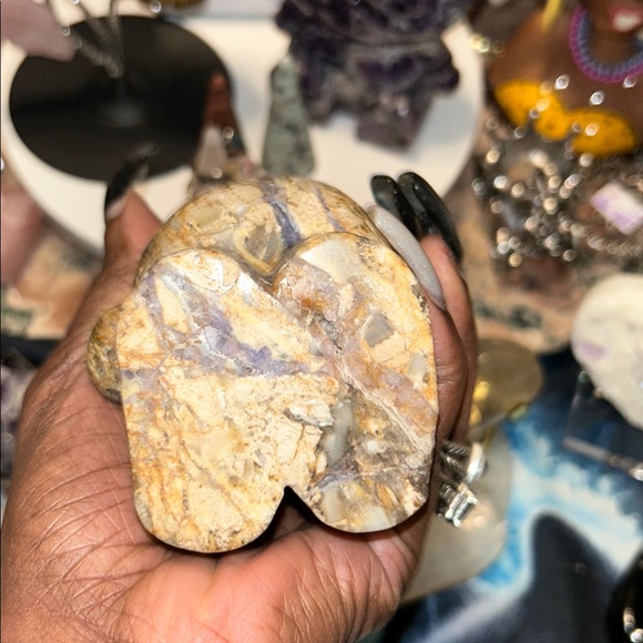 Natural Opalized Fluorite Root Stone Bear Custom - Picture 7 of 9